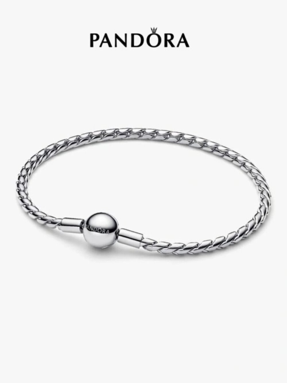 Pandora Sterling Silver Braided Chain Bracelet - Silver